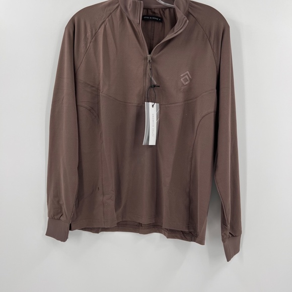 AZTEC DIAMOND LONG SLEEVE MESH SHIRT NEW BROWN MEDIUM - Picture 2 of 10